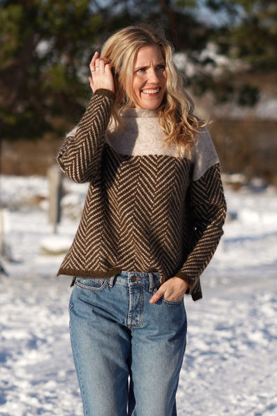 Darcy | Two-Toned Turtleneck Sweater