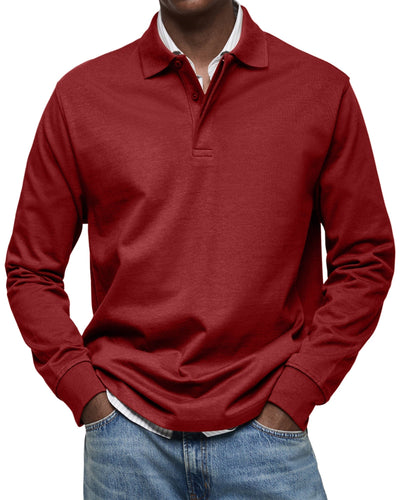 Wesley™ | Casual Long Sleeve Polo Shirt
