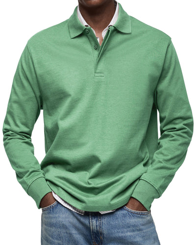 Wesley™ | Casual Long Sleeve Polo Shirt