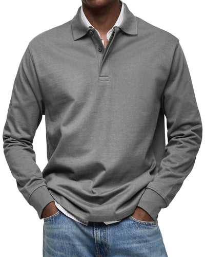Wesley™ | Casual Long Sleeve Polo Shirt