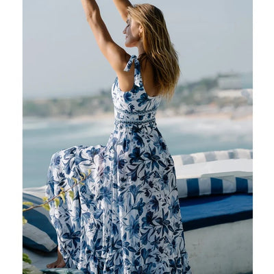 Alice 2-Piece Dress-Swimsuit Set (Royal Blue)