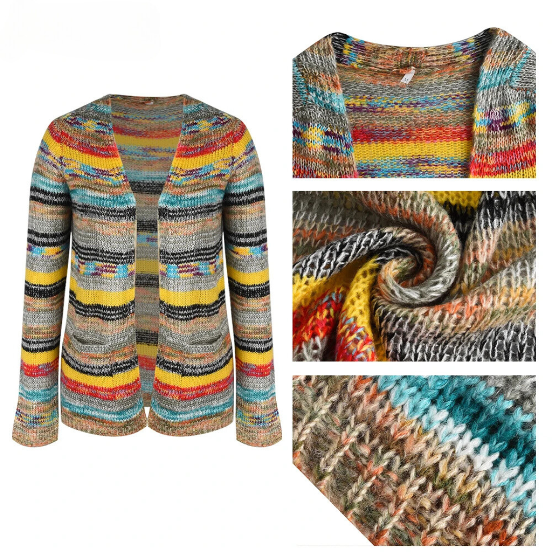 Clemency | Multicoloured Knitted Cardigan