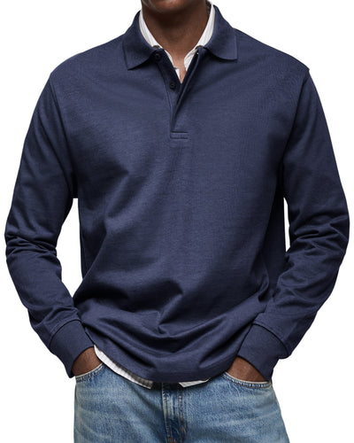 Wesley™ | Casual Long Sleeve Polo Shirt