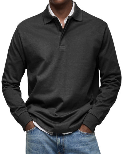 Wesley™ | Casual Long Sleeve Polo Shirt