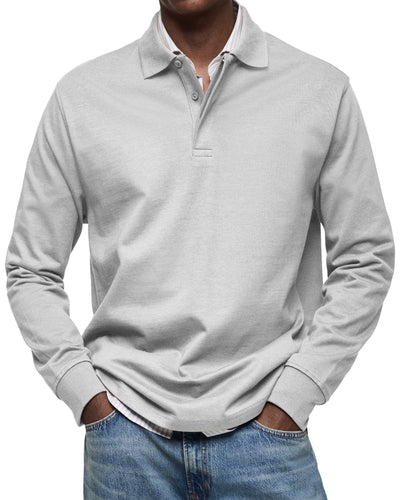 Wesley™ | Casual Long Sleeve Polo Shirt