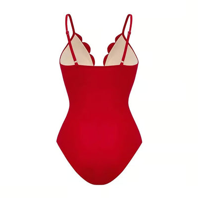 Alice 2-Piece Dress-Swimsuit Set (Red)