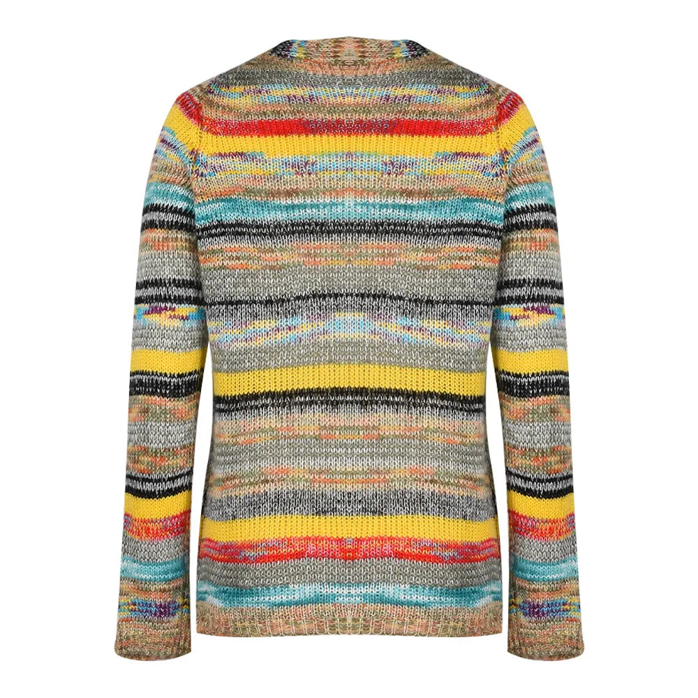 Jamie | Knitted Multicolored Cardigan