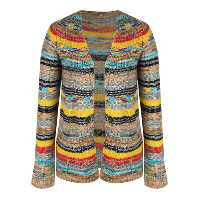 Jamie | Knitted Multicolored Cardigan