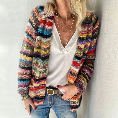 Jamie | Knitted Multicolored Cardigan