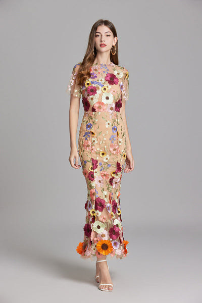 Lucienne | Floral Elegance Dress