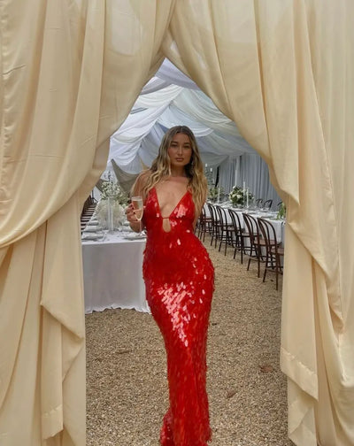 Sequin Maxi Long Dress