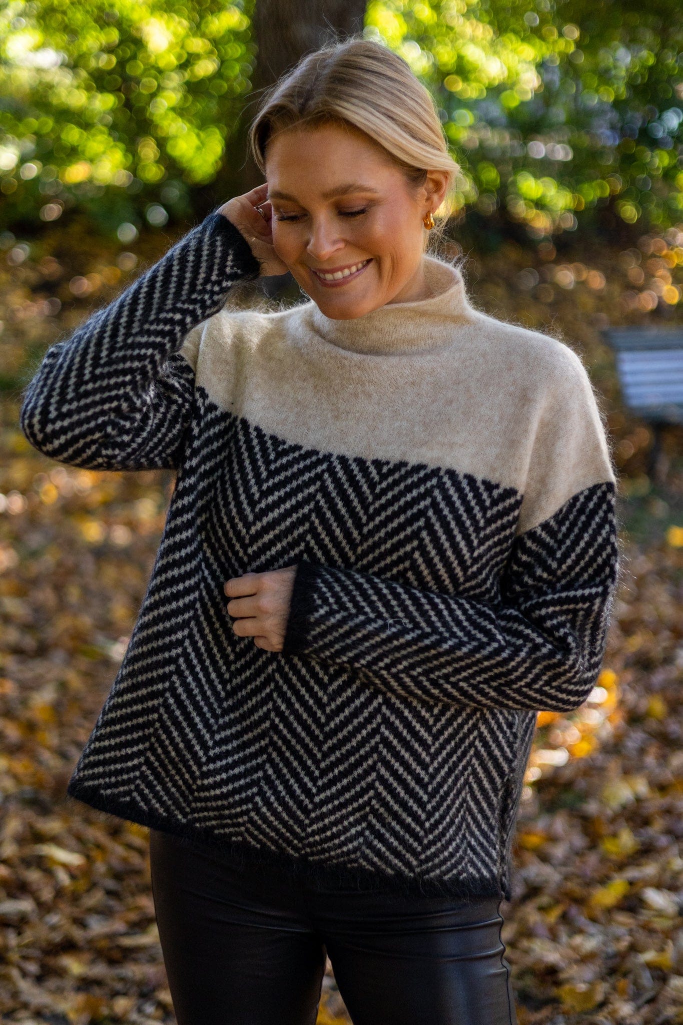 Darcy | Two-Toned Turtleneck Sweater