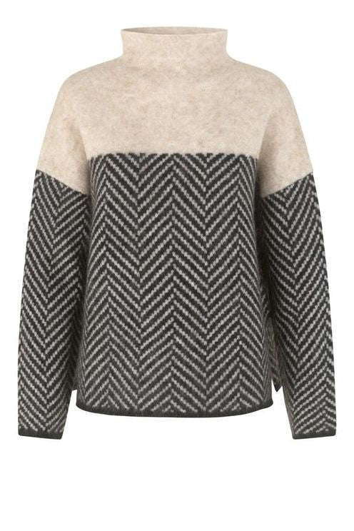 Darcy | Two-Toned Turtleneck Sweater